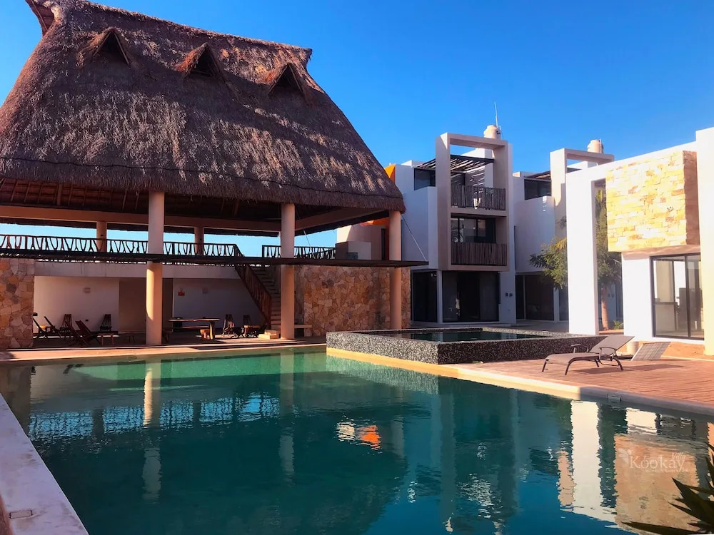 Chic Mexican Style Villa Kookay, Beach Club & Pool