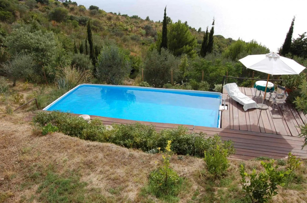 Rustic and bright villa with private pool overlooking the sea.-VillaOlivastri