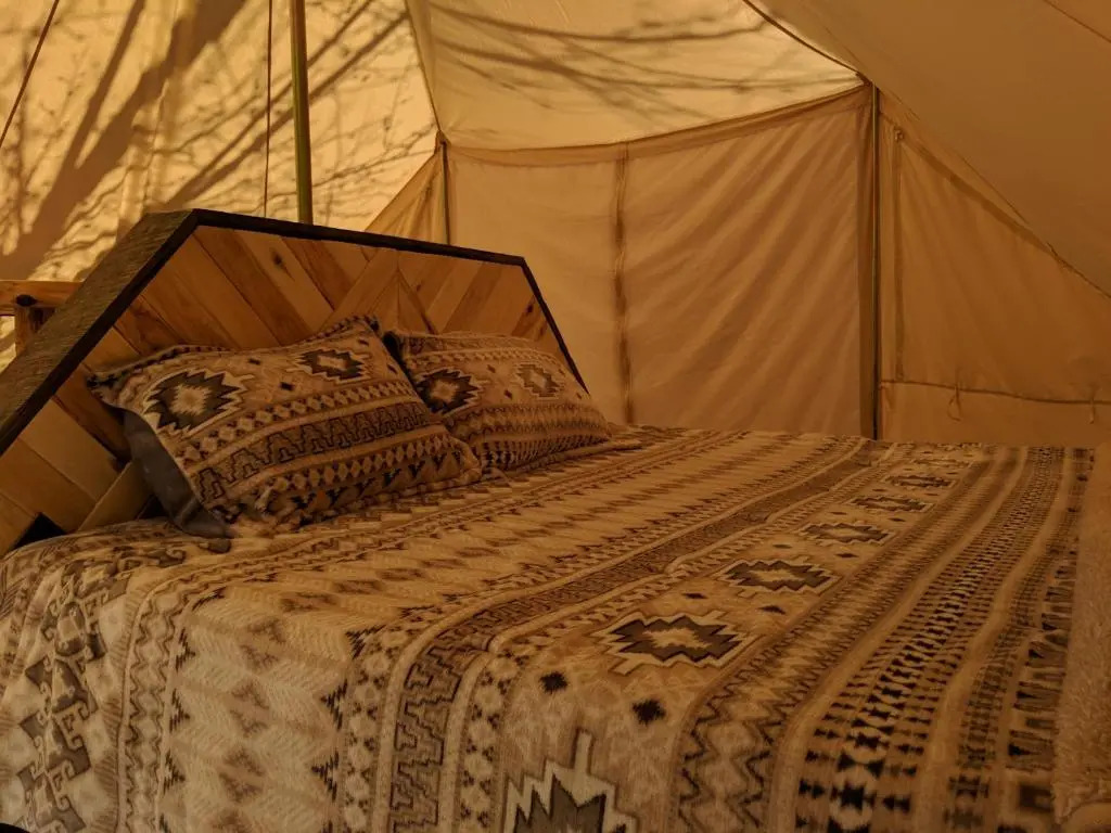 FunStays Glamping Setup Tent in RV Park #6 OK-T6