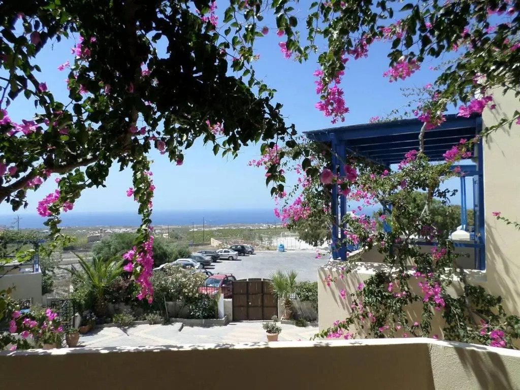 Santorious Flower Covered Apartment