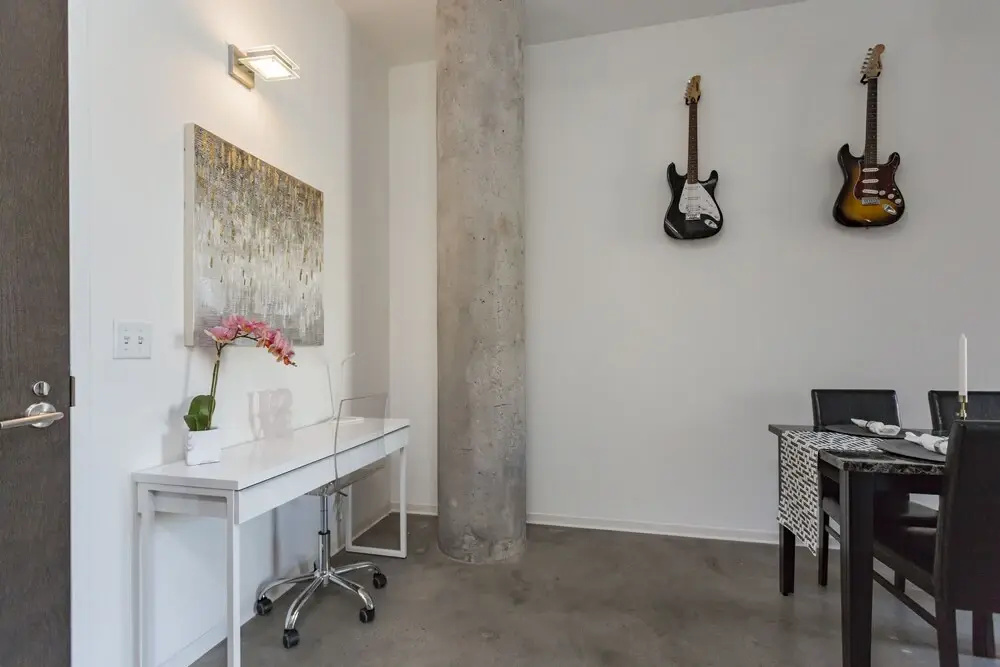 Industrial Chic Condo with Balcony