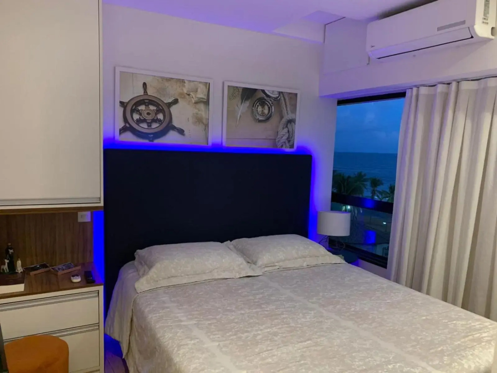 Maravilhoso apartamento 2 quartos vista mar no Ondina Apart