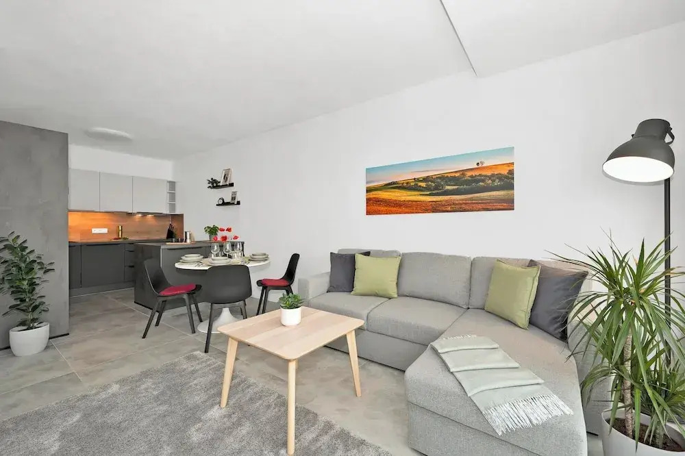Fully equipped Apartments with Terraces, Free garage parking, Netflix & AC - by Apartmány Šlapanice cz