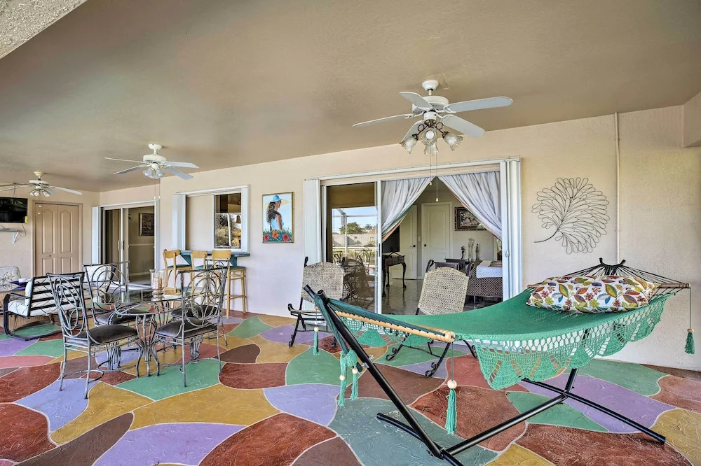 Canal-view Home w/ Lanai in Cape Coral!