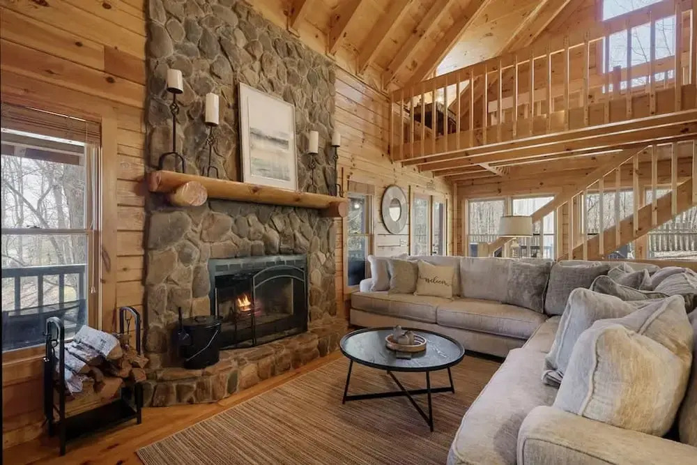 Spacious Luxury Lake Blue Ridge Forest Cabin an spa