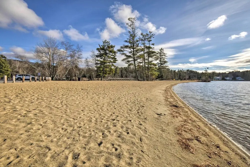Walk to Water: Lake Winnipesaukee Home w/ Hot Tub