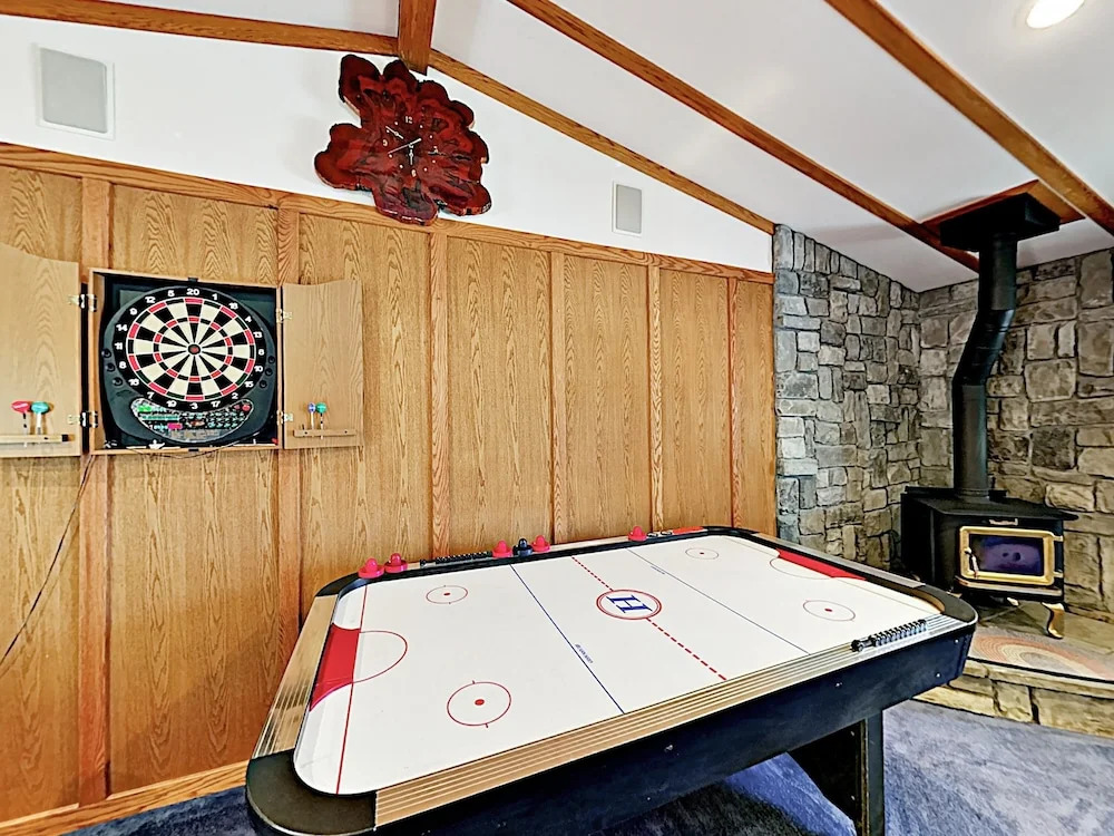 New Listing! Fireside Fun W/ Deck, Game Room & Bar 2 Bedroom Home