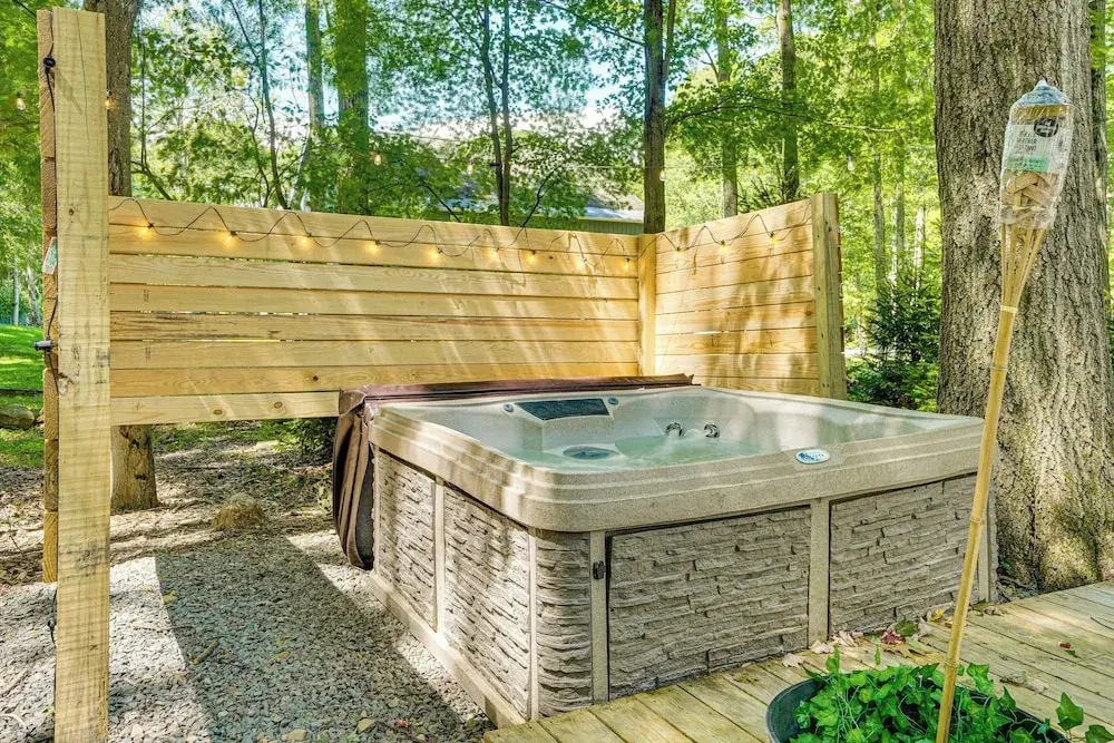 Private Hot Tub: Tree-lined Poconos Home!