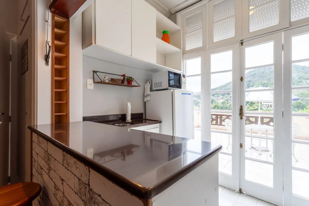Flat no Palacio Quitandinha com Varanda e Vista