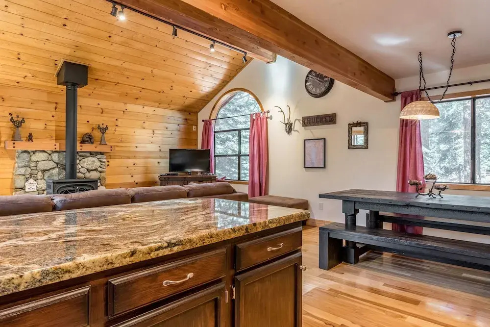Snowmass Log House on the River by RedAwning