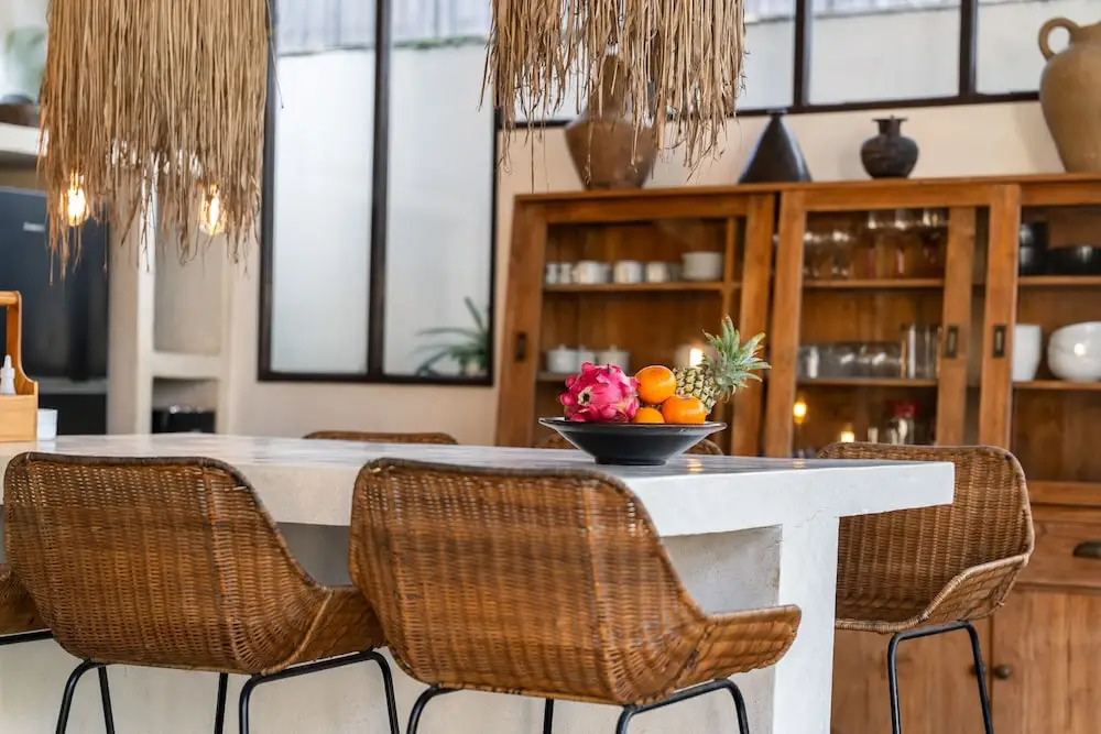 Fabulous 3BR Boho-chic Style, Umalas With Staff