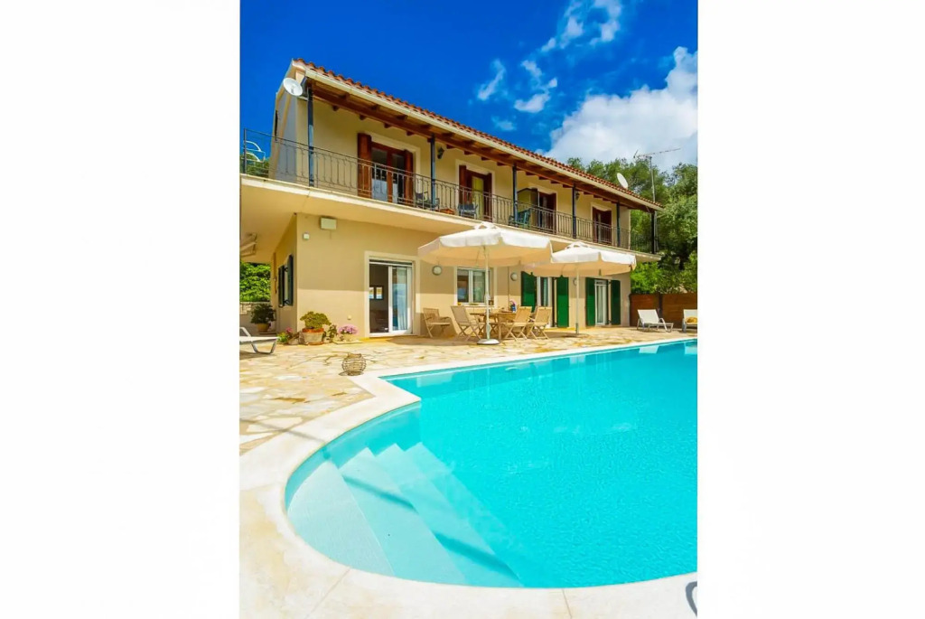 Villa Katerina Large Private Pool Walk to Beach Sea Views A C Wifi Car Not Required - 2359