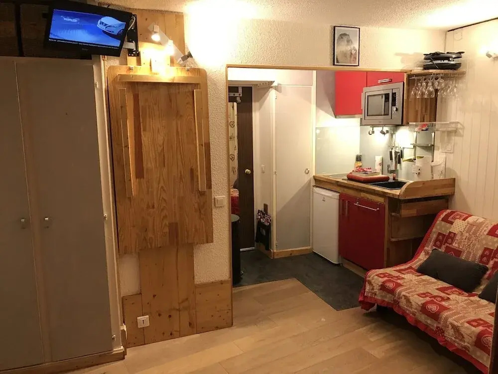 Rental Apartment Genepi/5 - Les Menuires Studio Flat 3 Persons - Pop 7327