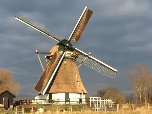 Mondriaanmolen, a real Windmill close to Amsterdam
