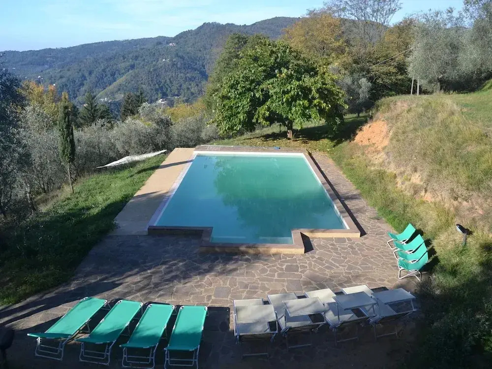 Modern Poolside Home in Pescia