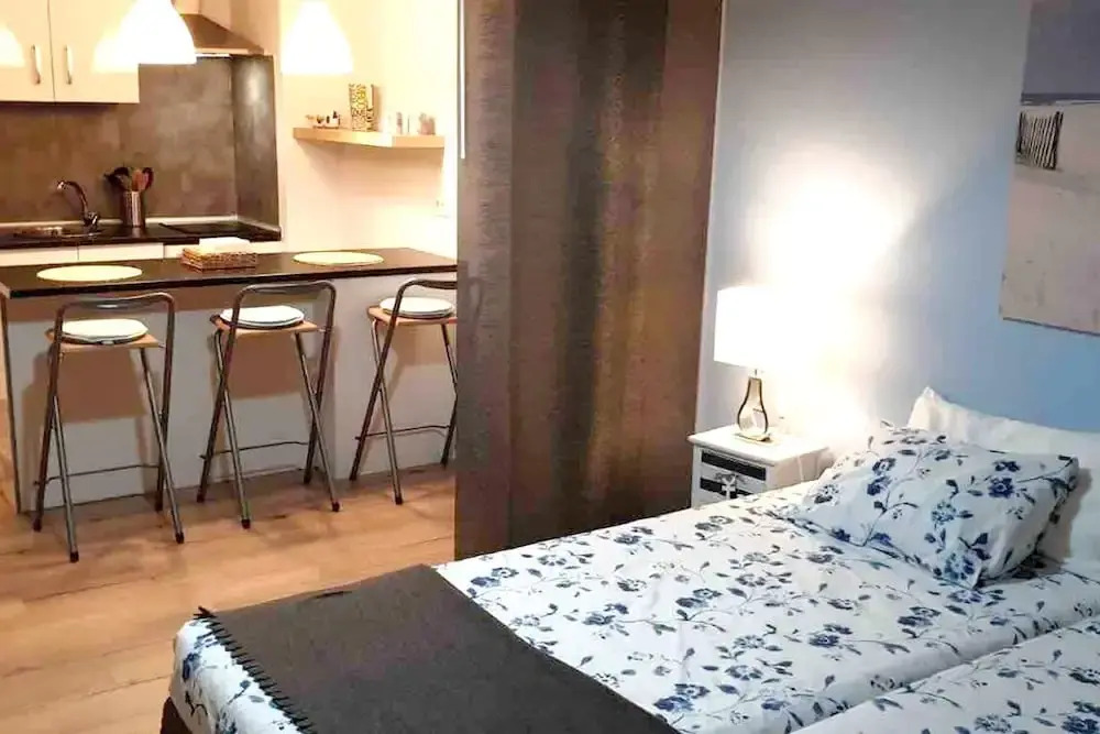 Studio in Puerto de la Cruz, with Wonderful Sea View, Shared Pool, Furnished Balcony - 250 M From the Beach