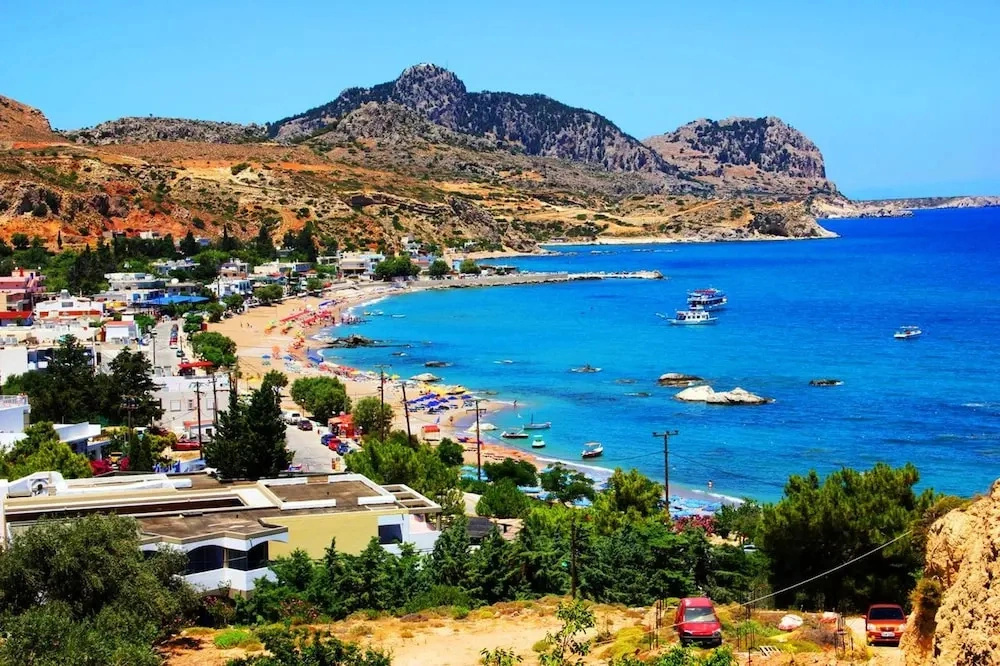 Apartment With 2 Bedrooms in Rhodes, Greece, With Wonderful sea View, Furnished Terrace and Wifi - 350m From the Beach