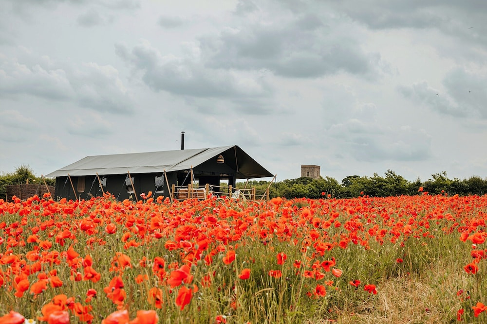 Safari Tent in Stiffkey Valley With Fire Pit