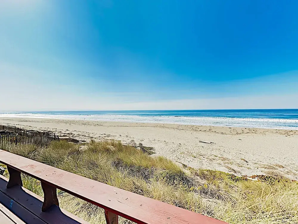 Large Beachfront Home w/ Wraparound Deck home