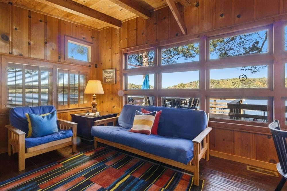 Lakefront Home w/ Private Dock, Boat Slip, Firepit & Sunset Views at MM5