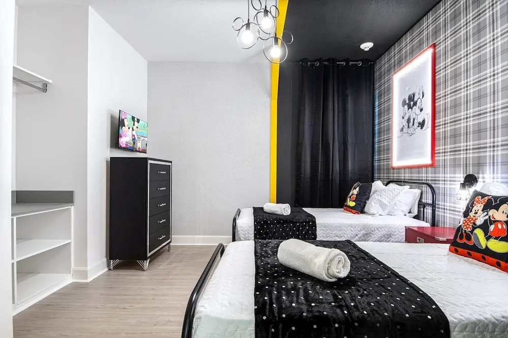 Themed Kids' Rooms, Pool & Game Loft Near Disney