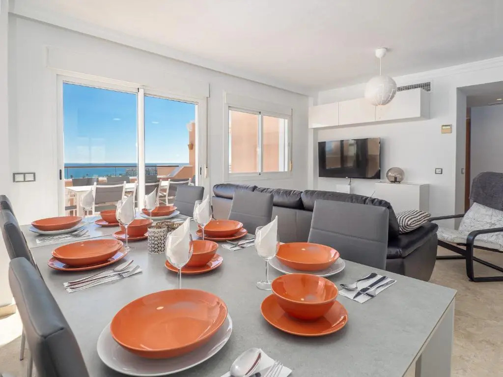 2163-Amazing penthouse, 2 terraces sea-golf view