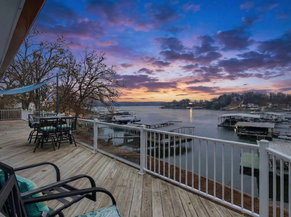 Spacious Lakefront Home w/ Private Dock, Decks, Game Room & Firepits at the 12mm