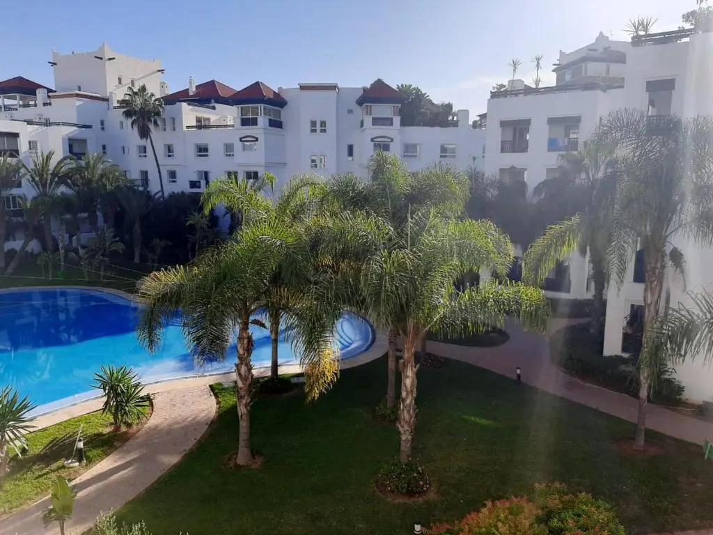 2 bedrooms appartement with sea view shared pool and balcony at Agadir