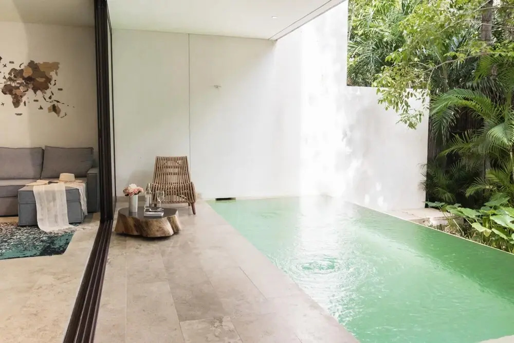 Luxurious Lovely 2BR Apartment Luum Zama Private Pool Garden Terrace Nice Amenities