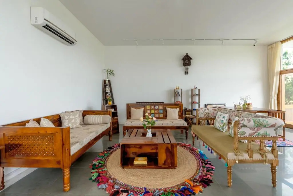 SaffronStays Villa Bougain - 2BR hill-view villa with plunge pool, Veg BBQ, birdwatching & serene garden sit-outs