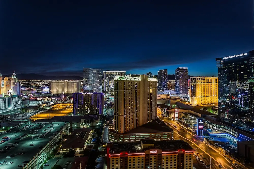Stunning 1BR Strip Views w Balcony 17701