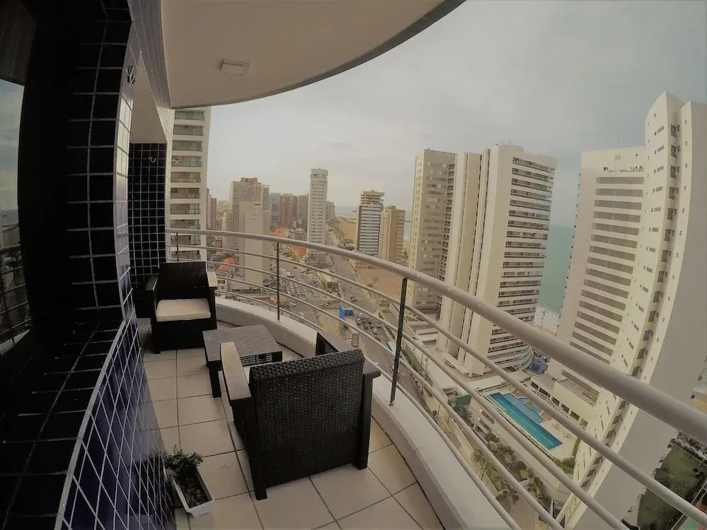 Loft 5 estrelas com linda vista mar