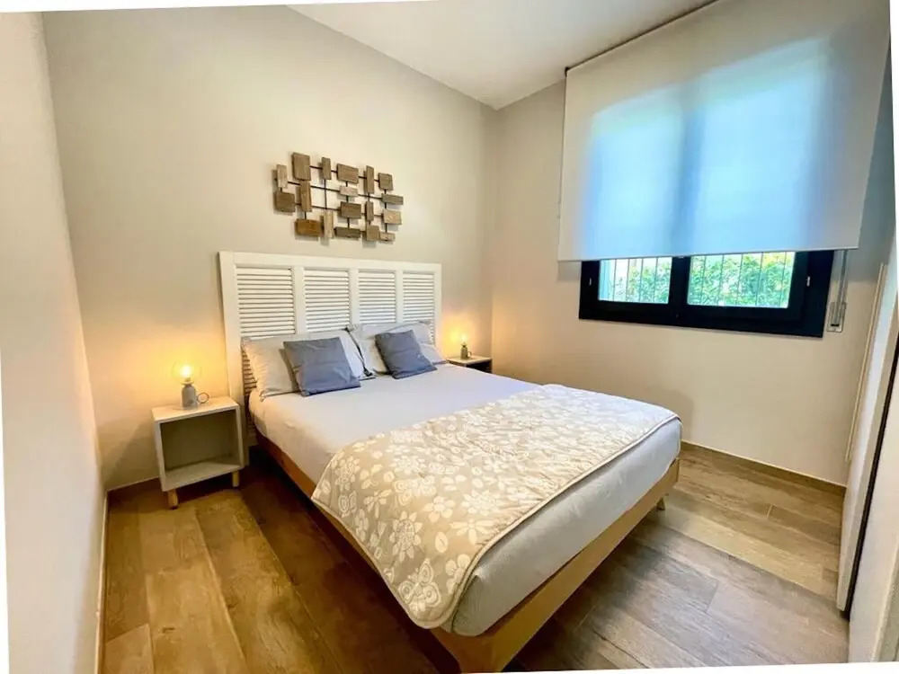 Beachside villa with private garden