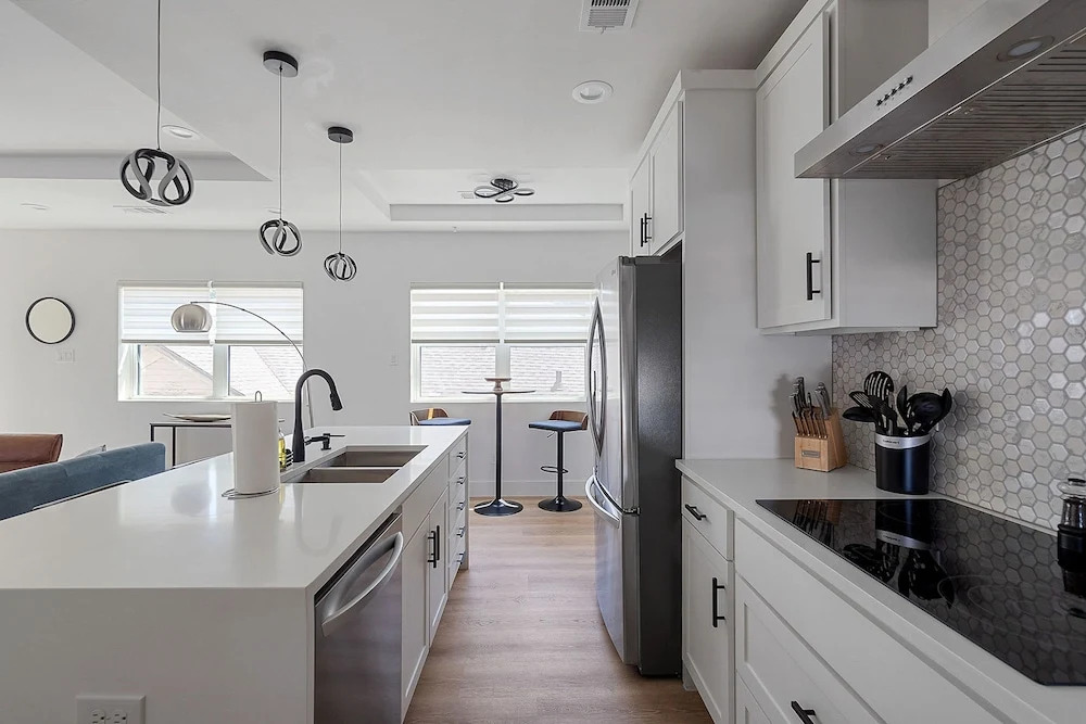 Modern Townhome Rooftop Backyard Garage 2