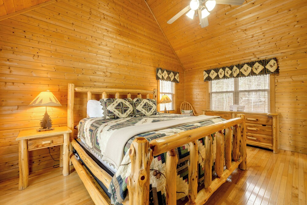 Hot Tub + Game Room: Spacious Blue Ridge Retreat!