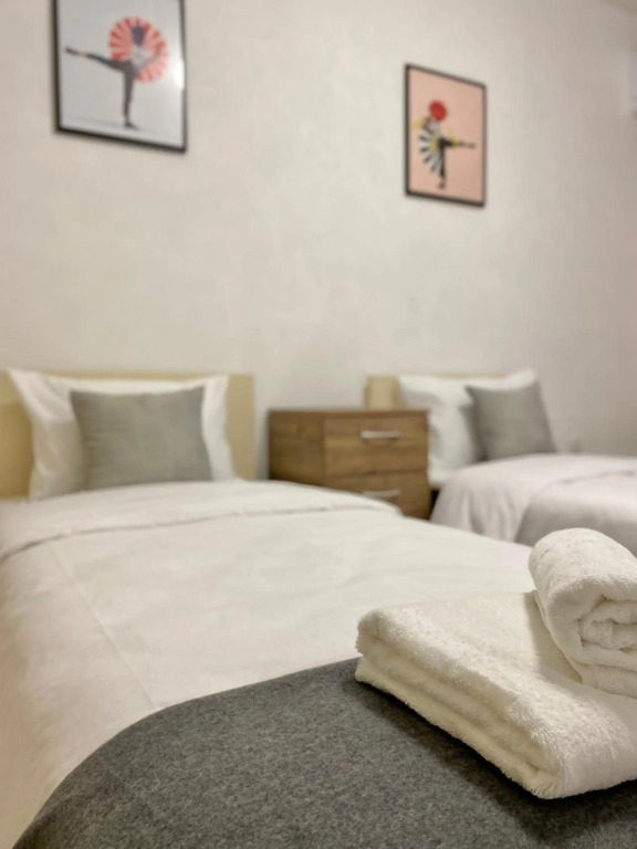 Spacious & Cozy 2 bed Apartment with Work Space & Fast Wi-fi