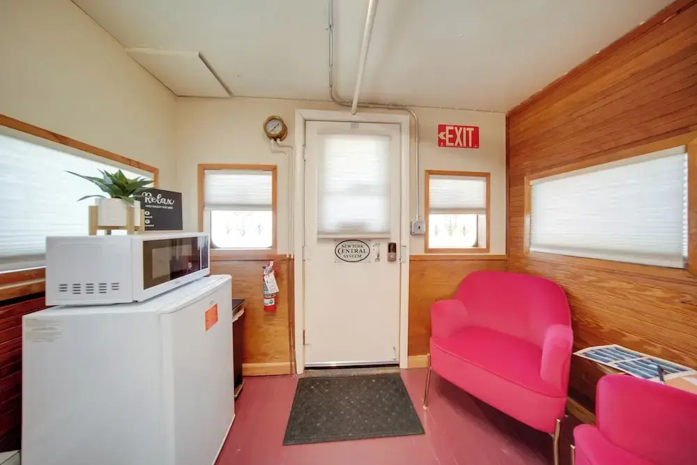 'red NY Central,' Converted Railcar in Dubois!
