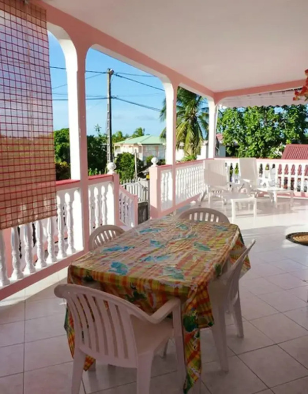 Apartment With 3 Bedrooms in Le Gosier, With Wonderful Mountain View, Furnished Terrace and Wifi - 6 km From the Beach