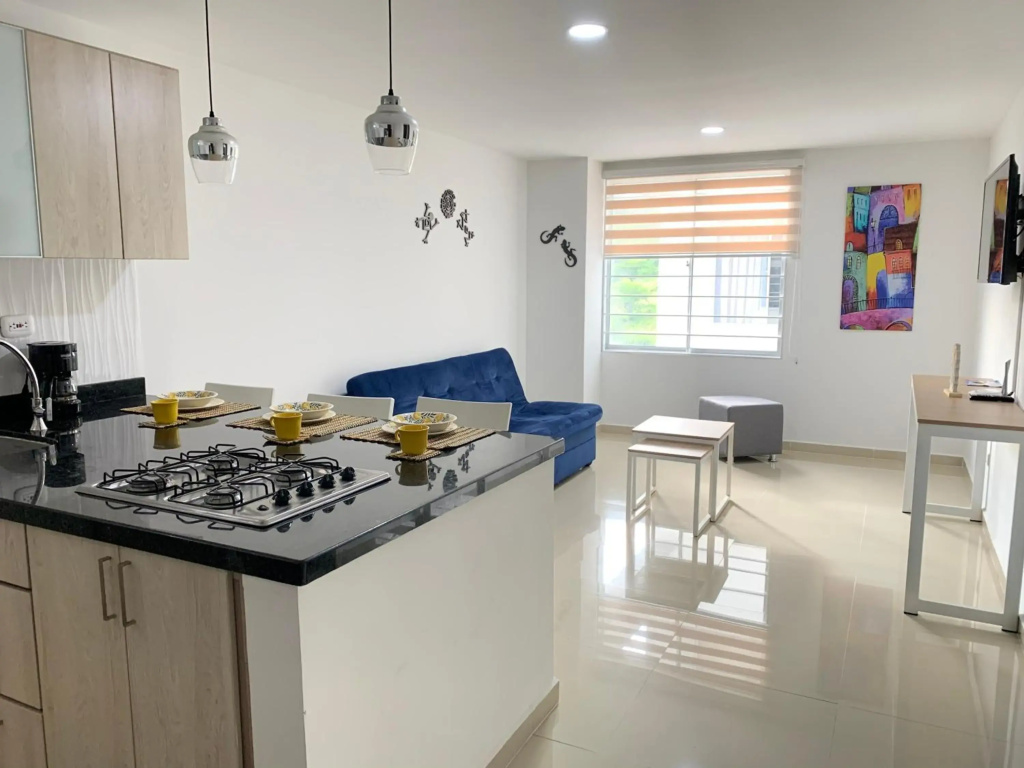Precioso apartamento con piscina.