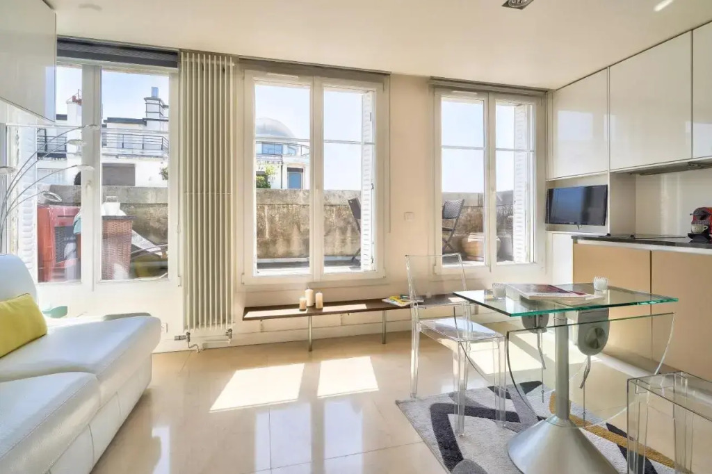 Luxueux Studio AC-Terrasse Vue sur la Tour Eiffel