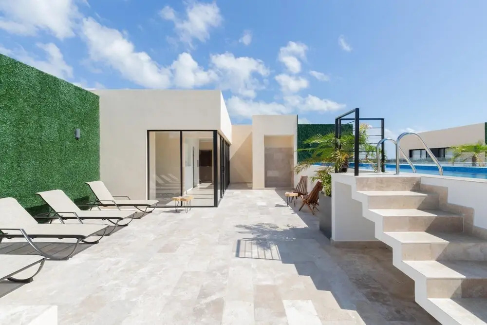 Excellent Modern Apartment in Aldea Zama Movie Theater Rooftop Pool Close to the Beach