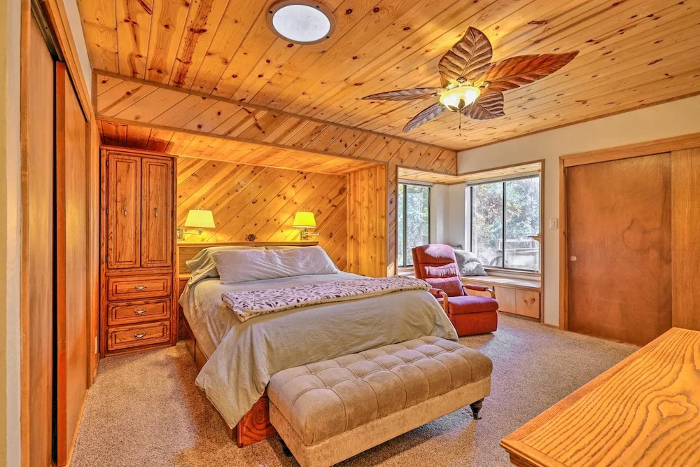 Deck w/ Forest Views: Quiet Twain Harte Cabin