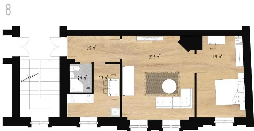 Ancient Storie's AP 65sqm Renovated Free parking