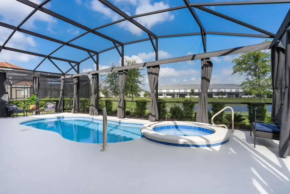 Solterra Villa with Screened Pool & Lake View