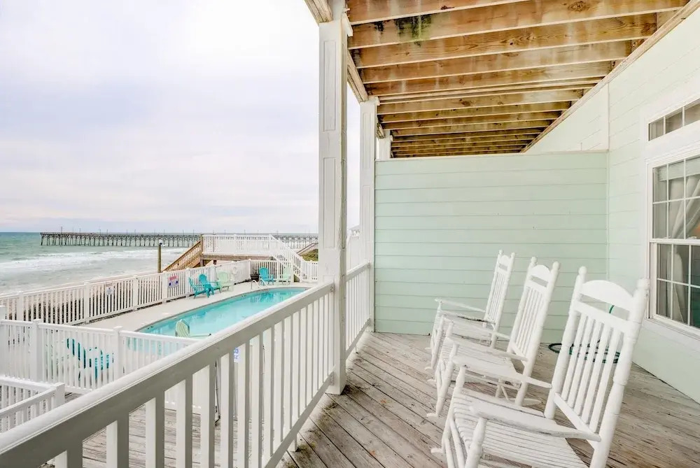 New Listing! Oceanfront Oasis W/ Sparkling Pool 5 Bedroom Townhouse