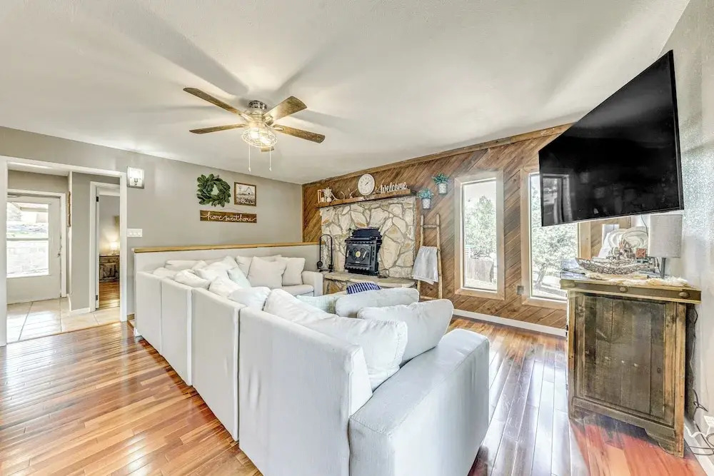 1 Block to Hiking: Ruidoso Home w/ Game Room