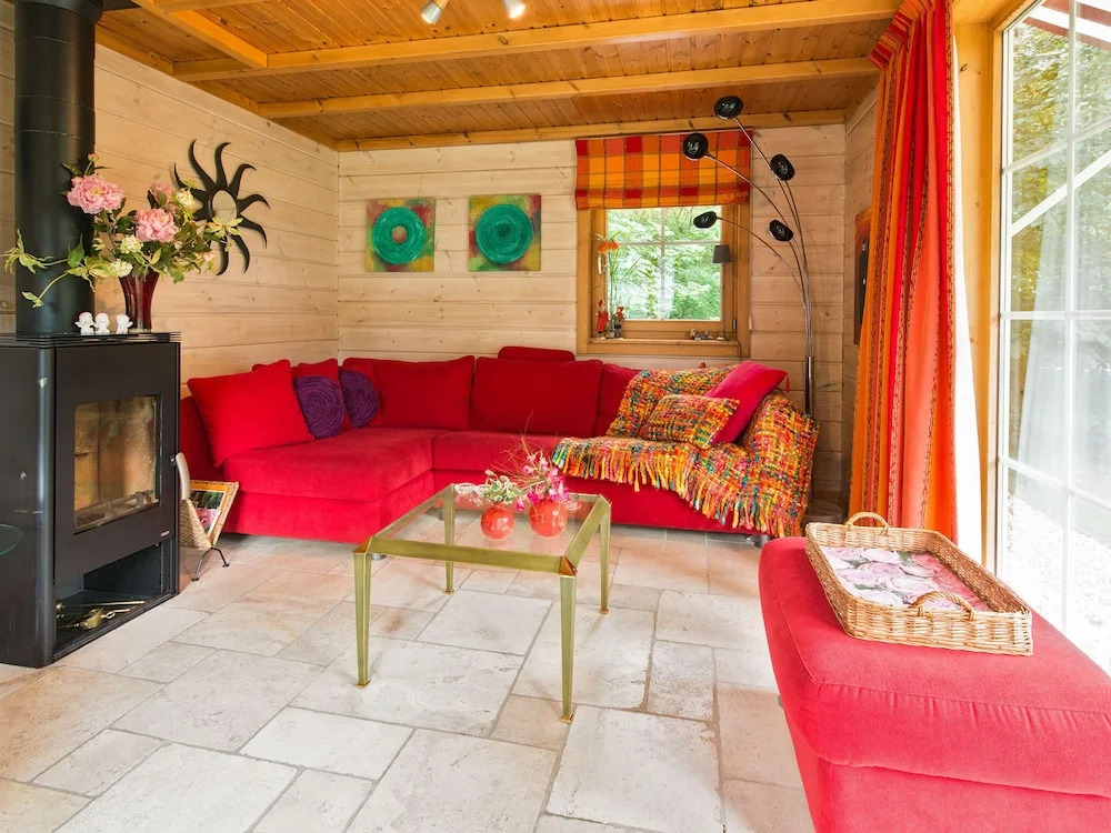 Cozy Forest Home with Wood Burning Stove near Forest