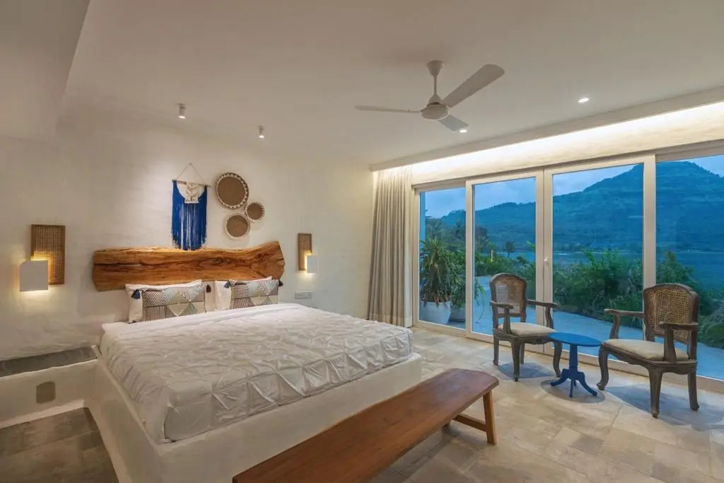 SaffronStays Kairos Athena, Karjat - Greek style pool villa near Camp Max