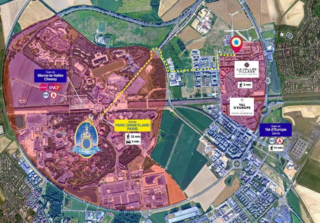 Disneyland-Paris 8pers, 2 Parkings, Wifi,