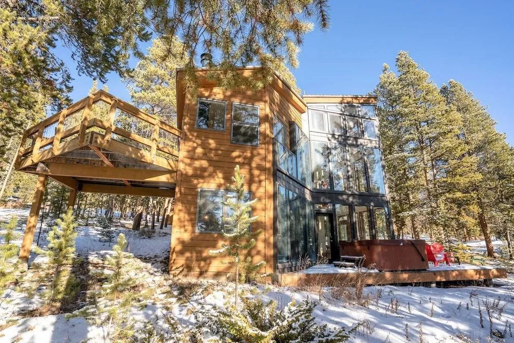 The Atrium Haven Winter Park Cabin Hot Tub